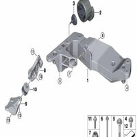 Engine Suspension Rubber Mounting 22326880658 Compatible With BMW G01 G05 G20 G30