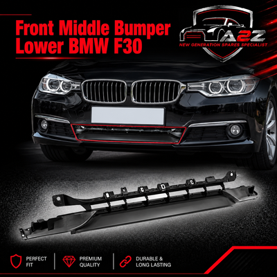 Front Middle Bumper Lower Center Mesh Bezel Grille 51117263478 Compatible With BMW 3 Series F30 Tag-BG-57