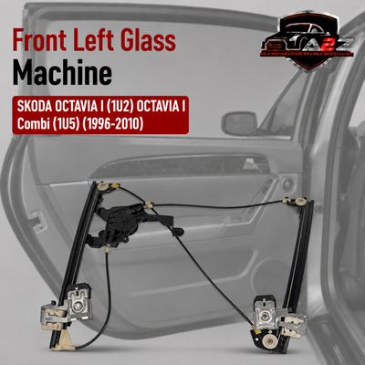 Front Left Glass Machine 1U0837461B Compatible With SKODA OCTAVIA I (1U2) OCTAVIA I Combi (1U5) (1996-2010)