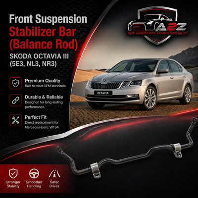 Front Suspension Stabilizer Bar (Balance Rod) 5Q0411303 5Q0411303Q 5Q0411303R  Compatible with SKODA OCTAVIA III (5E3, NL3, NR3) & VW GOLF VII Van (5G1)
