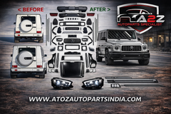 A To Z Compatible With Mercedes Benz G Class G Wagon W463 (2007-2018) Upgrade Facelift Convert To 2019 W464 Amg G63 G65 Conversion Body Kit Bumper Headlight Taillight Hood CC-9741 (Shipping Cost Not Included In Price)