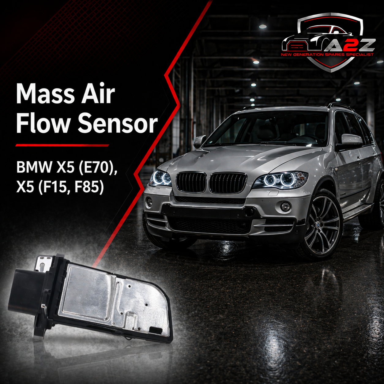 Mass Air Flow Sensor 13627804150/13627807020 Compatible With BMW X5 (E70), X5 (F15, F85)