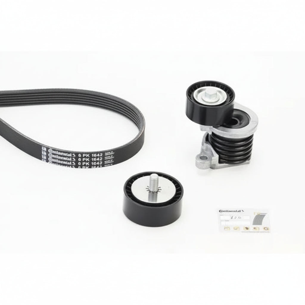 Multi Rib Belt Kit 6PK1642K3 Compatible With MERCEDES-BENZ C-CLASS (W205) GLC (X253) (CONTINENTAL)
