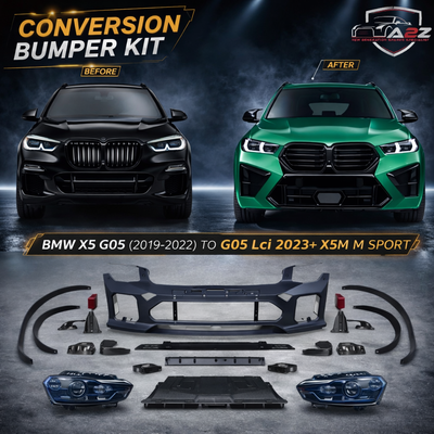 Complete Front & Rear Bumper Full Body Conversation Kit Compatible With BMW X5 G05 (2019-2022) To G05 Lci 2023+ X5m M Sports Style Upgrade | Shipping Cost Not Included