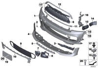 Front Bumper 51117283329 Compatible With MINI R56 Tag No.711