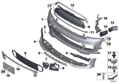 Front Bumper 51117283329 Compatible With MINI R56 Tag No.711