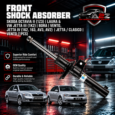 Front Shock Absorber 1K0413031CM Compatible With SKODA OCTAVIA II (1Z3) | LAURA & VW JETTA III (1K2) | BORA | VENTO, JETTA IV (162, 163, AV3, AV2) | JETTA / CLASICO | VENTO (1PCS)