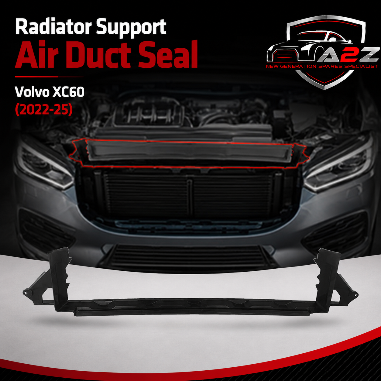 Radiator Support Air Duct Seal 32296082 Compatible With Volvo XC60 (2022-25)