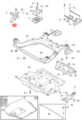 Right Engine Mount 31262708 Compatible With VOLVO XC60 S80 V60 V70 S80 PETROL
