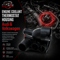Engine Coolant Thermostat Housing 022121117C Compatible With Audi & Volkswagen Tag No.60