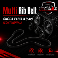 Multi Rib Belt 6PK1733 6RF260849 Compatible With SKODA FABIA II (542) (CONTINENTAL)