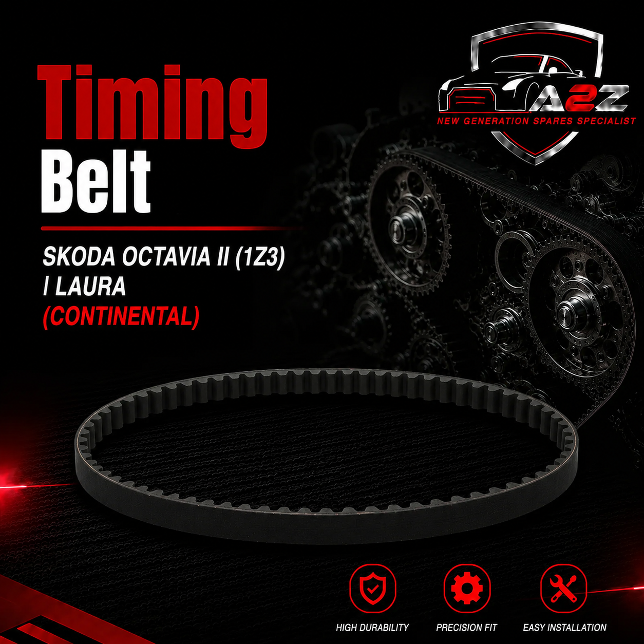 Timing Belt CT1204 03L115264 Compatible With SKODA OCTAVIA II (1Z3) | LAURA (CONTINENTAL)
