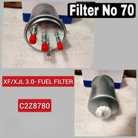 FUEL FILTER C2Z8780 & KL1026 Compatible With JAGUAR XF I (X250) & XJ (X351) Tag 70