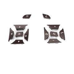 Brown-Square Steering Wheel Switch Control Buttons 2185400162 2185400262 Compatible with MERCEDES BENZ C-CLASS W204 & E-CLASS W212 & CLS C218