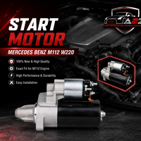 Bosch Starter Motor 0051516501 Compatible With Mercedes Benz M112 W220