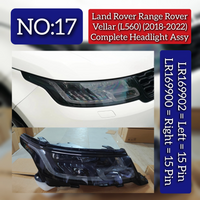 Complete Headlight Assy Left LR169902 & Right LR169900 (Both Side 15 Pin) Compatible With Land Rover Range Rover Velar - L560 (2018-2022) Tag No.17