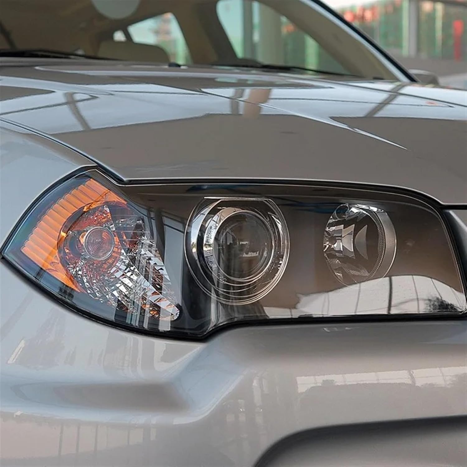 Headlight Glass Set Compatible With BMW X3 (E83) (2003-2010)