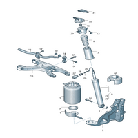 Rear Air Suspension Shock Absorber 4G0616031  4G0616031T 4G0616031AD 4G0616031L Compatible With AUDI A6 C7 (4G2, 4GC) | A6 / S6