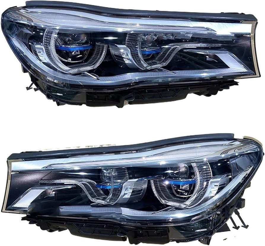 Complete Headlight Assy Left 63117408703 & Right 63117408704 Compatible With BMW 7 Series G11/G12 (2016-2019) Tag No.78