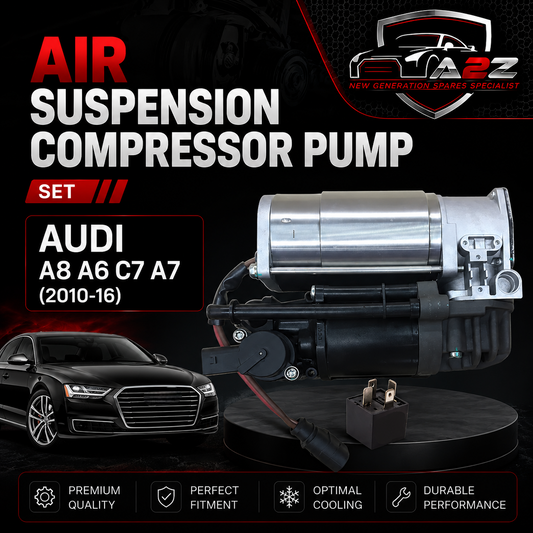 Air Suspension Compressor Pump 4H0616005A/B/C/D Compatible With Audi A8 A6 C7 A7 (2010-16)