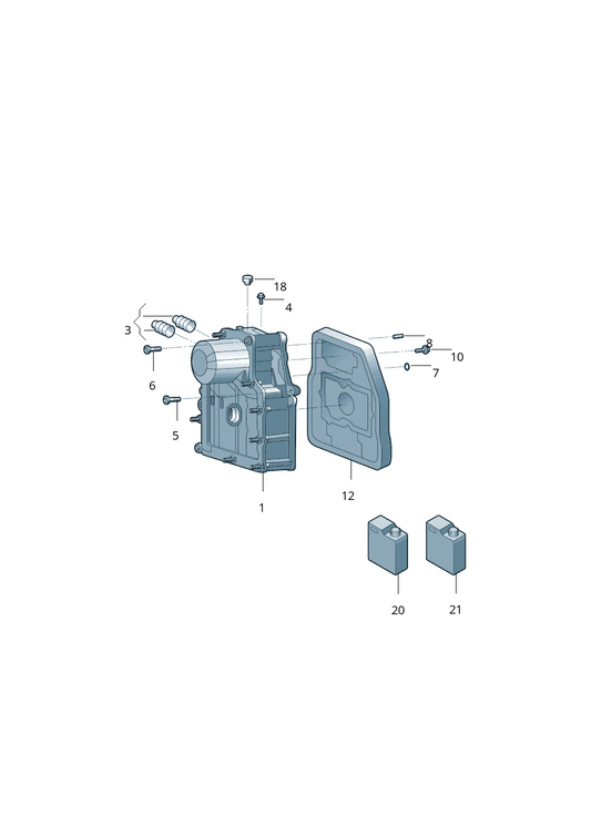 Transmission Module Conduct Plate TCM 0AM927769D Compatible With AUDI A3 Convertible (8V7, 8VE) | A3 / S3 & SKODA FABIA II (542) & KAROQ (NU7, ND7) & OCTAVIA II (1Z3) | LAURA & VW BEETLE (5C1, 5C2)  & JETTA IV (162, 163, AV3, AV2) &  POLO V (6R1, 6C1)