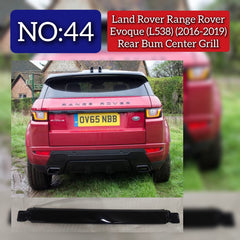 Rear Bumper Center Grill Compatible With Land Rover Range Rover Evoque (L538) (2016-2019) Tag No.44