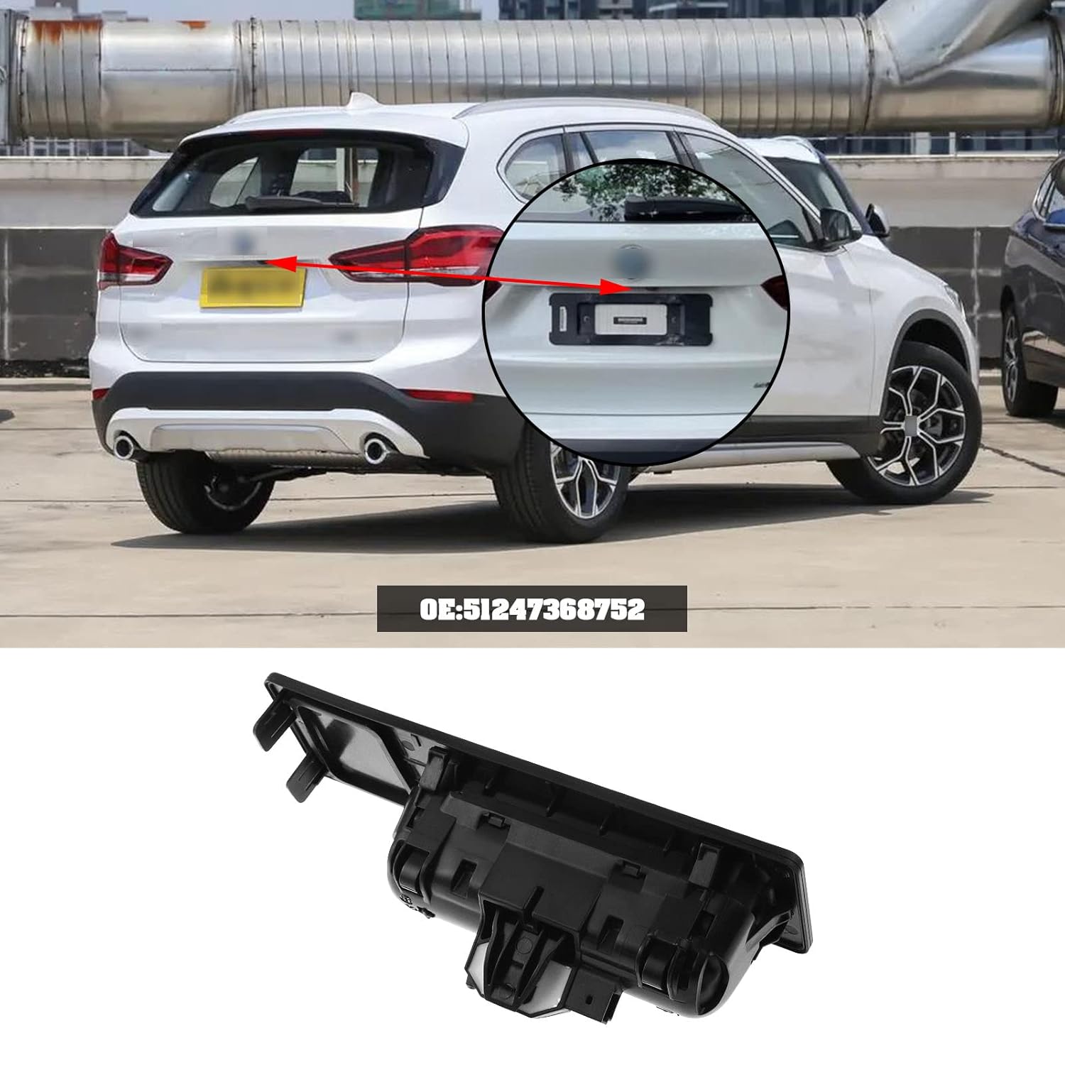 BMW 5 Series F10 Dicky Switch Without Hole 51247368752 51247240829 51247463161 51244866141  Compatible with 2 Coupe F22 F87, 3 F30 F80, 3 Gran Turismo F34, 4 Coupe F32 F82, 5 Series F10, X1 F48, X3 F25 , X5 F15 F85, X6 F16 F86 Tag-SW-70