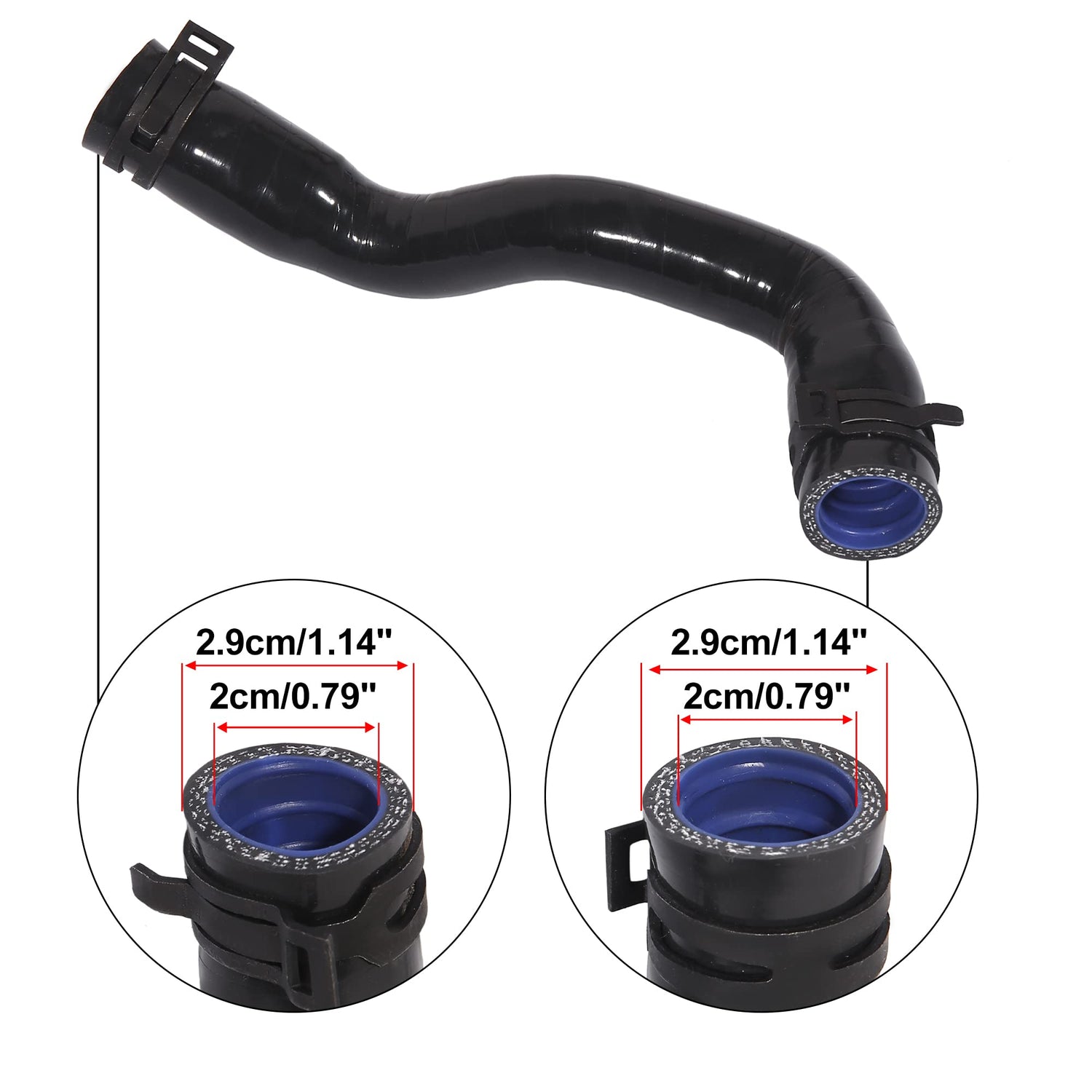 Breather Pipe Intake Hose Pipe 2710901929XB 2711801819 2710901929 2710901429 2710901629 2710901729 2710901829 Compatible With BENZ W172 SLK200 SLK250 W204 C180 C200 C250 W212
