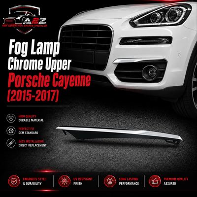 Fog Lamp Chrome Upper Left 95850568540 & Upper Right 95850568640 & Lower Left 95850568545 & Lower Right 95850568645 Compatible With Porsche Cayenne (2015-2017) Tag No.153