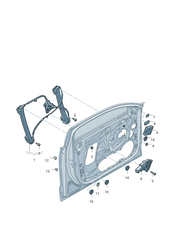 Front Right  Power Window Regulator 4G0837462 Compatible with AUDI A6 C7 (4G2, 4GC) | A6 / S6