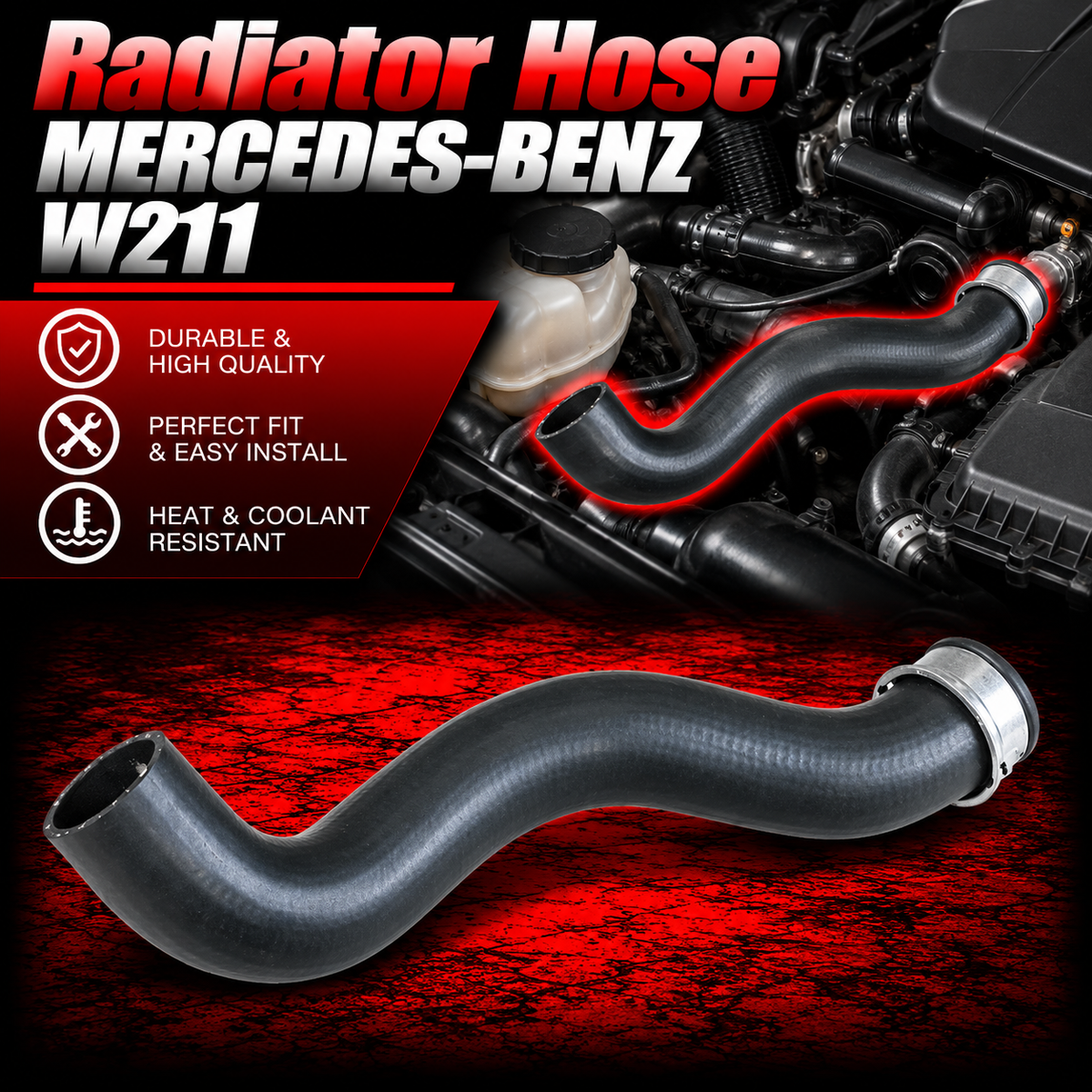 Radiator Hose A2115011082 2115011082 Compatible With Mercedes Benz W211 Teg no.92
