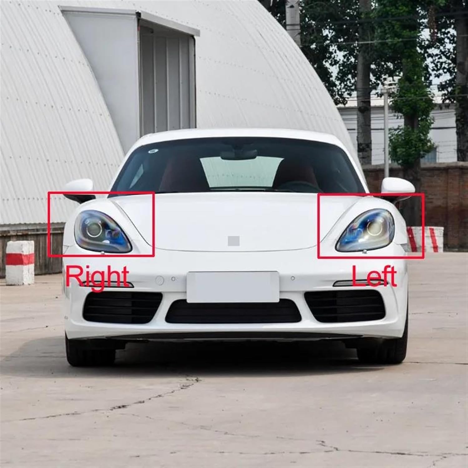 Headlight Glass Set Compatible With Porsche Caymen 982 (2017)