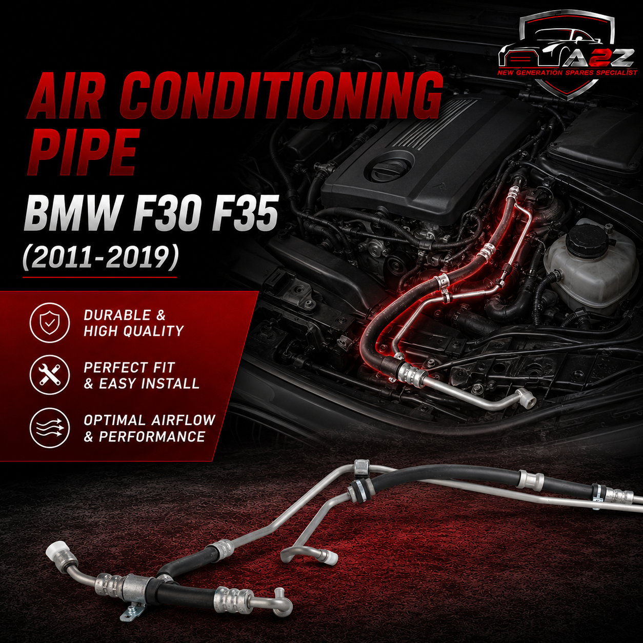 Air Conditioning Pipe 64539223297 Compatible With BMW F30 F35