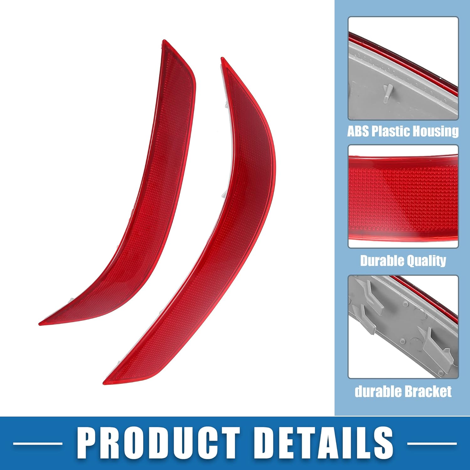 Rear Bumper Reflector Compatible With Mercedes Benz GL W164  Rear Bumper Reflector Left 1648200974 & Right 1648201074 Tag No.104