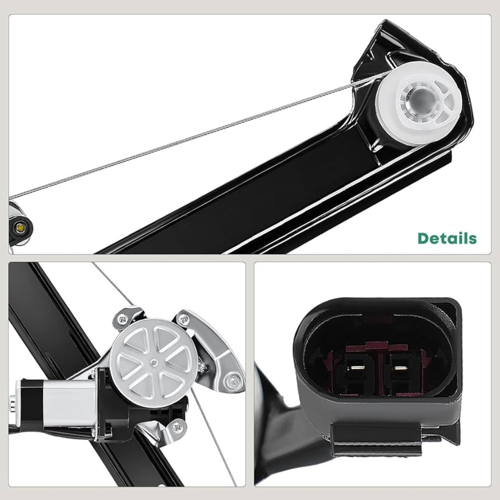 Rear Right Window Regulator. 51357075674 Compatible With BMW E60