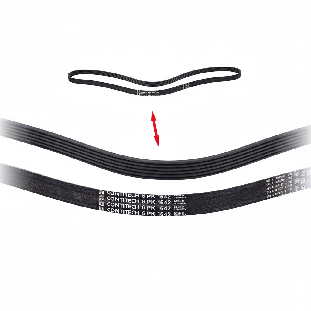 Multi Rib Belt 6PK1642 A0039932196 Compatible With MERCEDES-BENZ C-CLASS (W205) (CONTINENTAL)