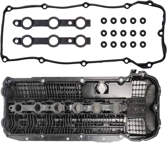 Engine Valve Cover Gasket Set 11129070990 Compatible With BMW E46 E60 E53 M54
