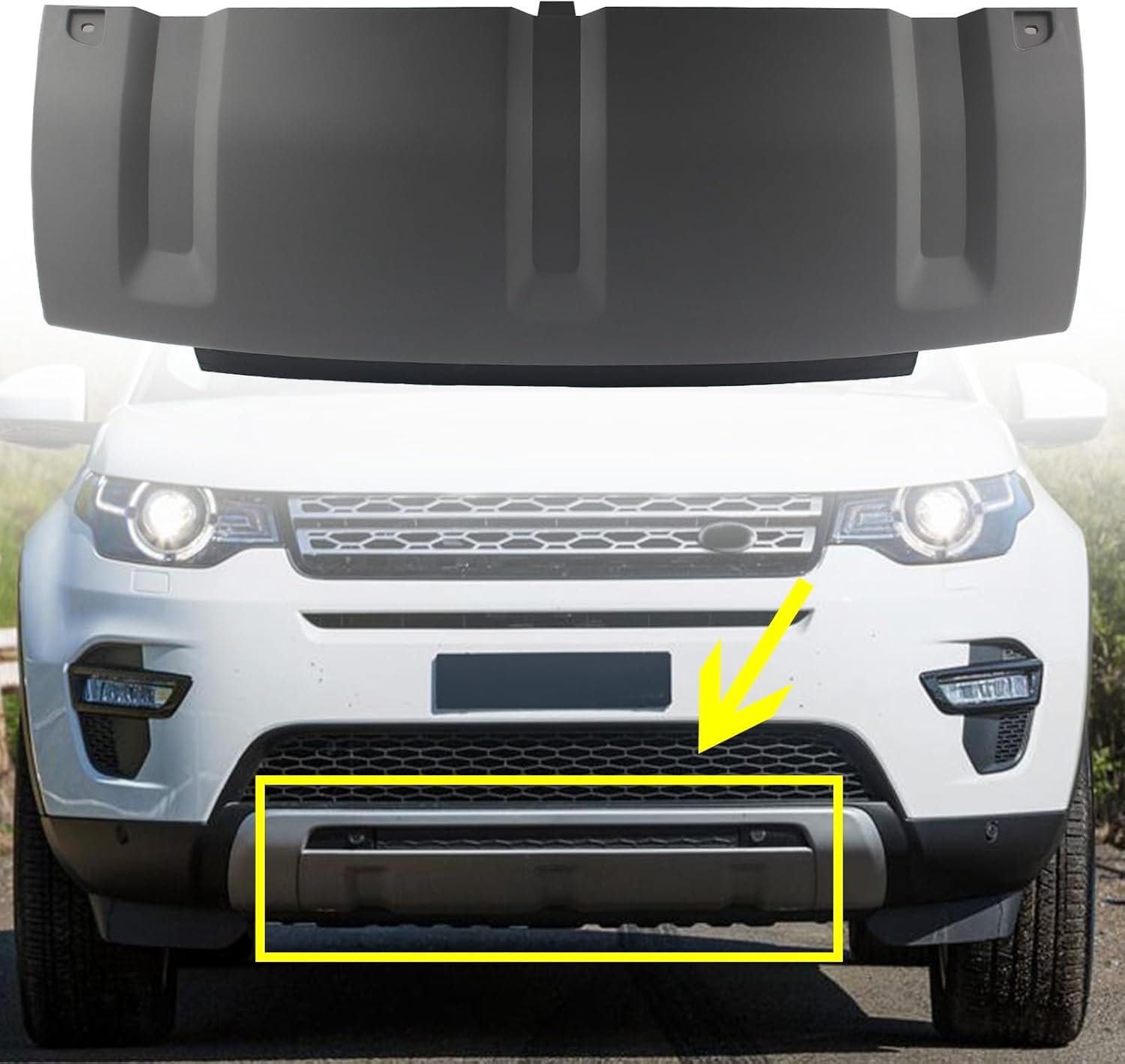 Front Bumper Tow Hook Cover LR061242 Compatible With Land Rover Discovery Sport - L550 (2015-2019) Tag No.905