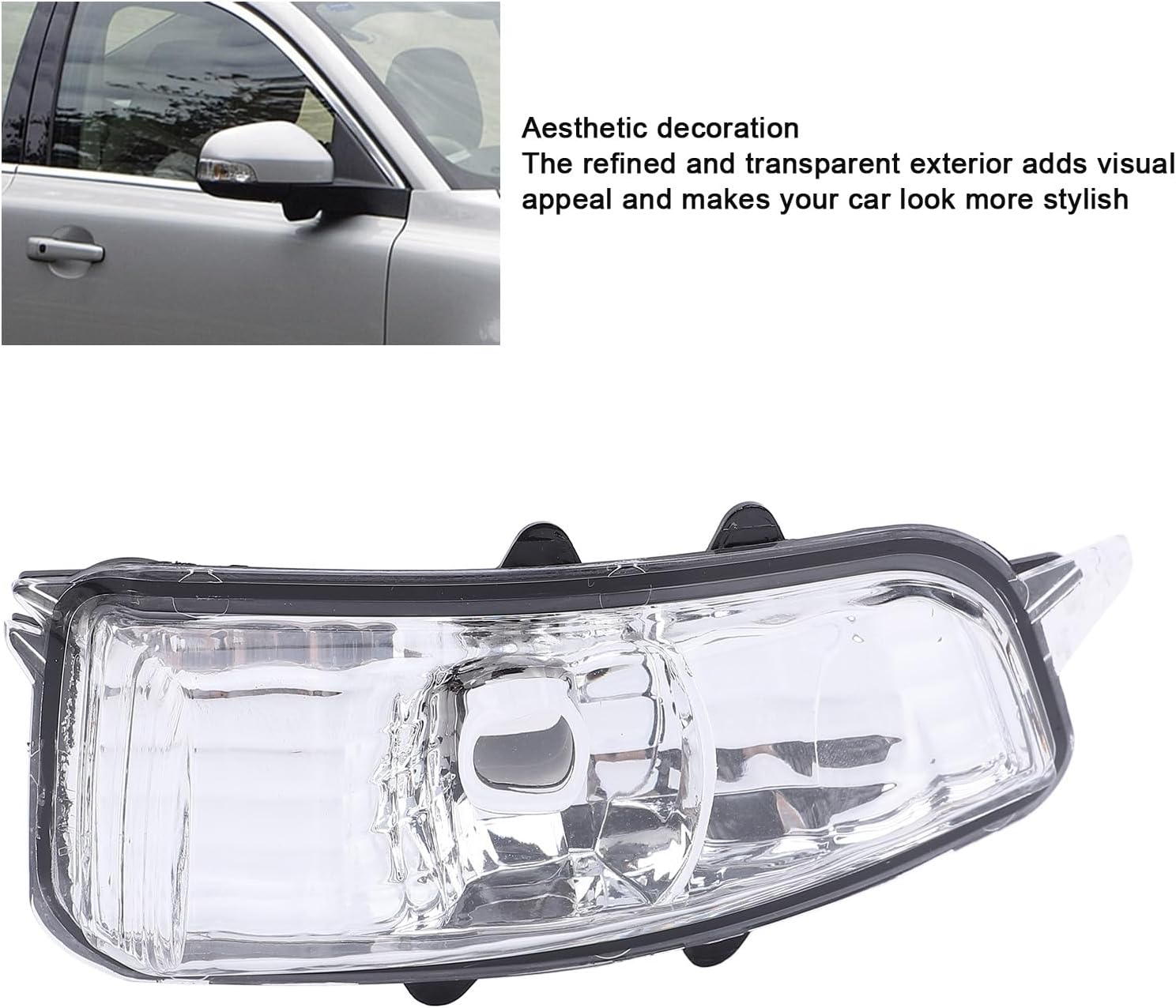 Right Side Rearview Mirror Light or Mirror Indicator Turn Signal Light Lamp 31111102/30716697 Compatible With Volvo S40