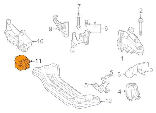 Engine Transmission Mount A2052403300  2052403300 2052405300 2052400818 Compatible With MERCEDES-BENZ C-CLASS W205 & C-CLASS Convertible A205 & E-CLASS W213 & GLC X253