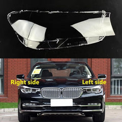 Car Front Headlight Lens Cover Transparent Lamp Shade Headlamp Shell Cover compatible for BMWG11/G12-201618.
