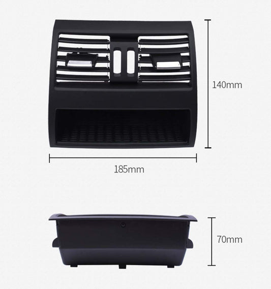 Ac Vent Compatible With Bmw 5 Series F10 2010-2017 Ac Vent Ac Grill Chrome Black Rear 64229172167