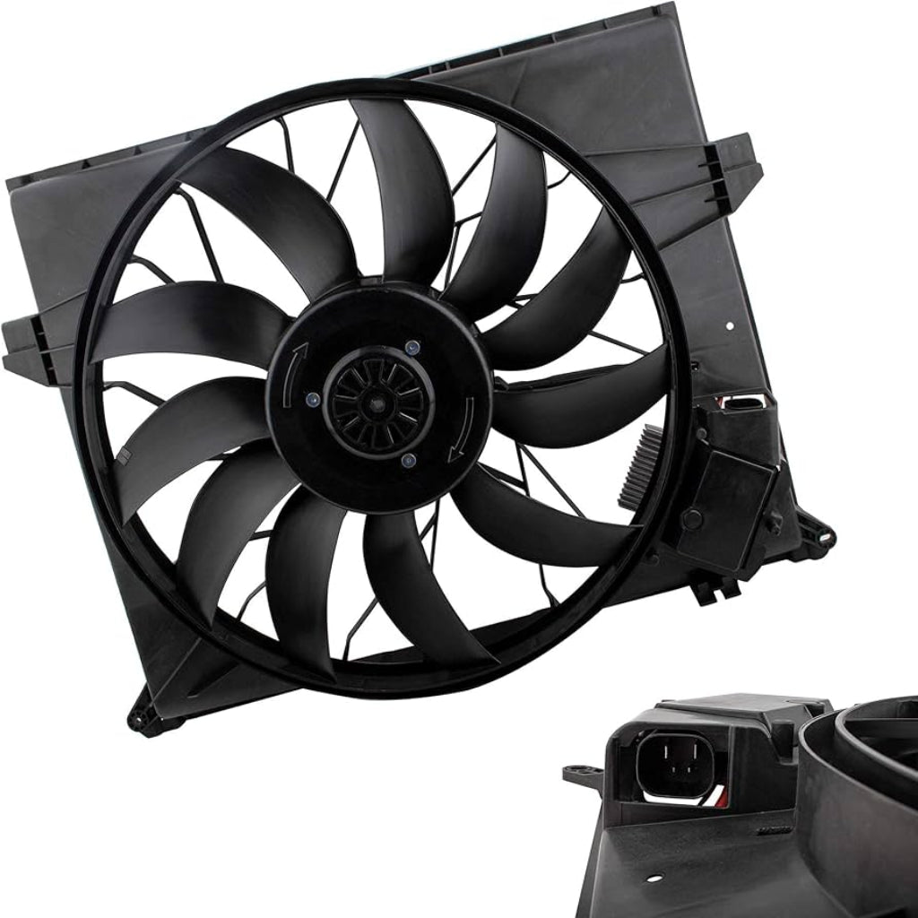 Electric Engine Radiator Cooling Fan Assembly 1645000093 Compatible With Mercedes Benz W164 W850