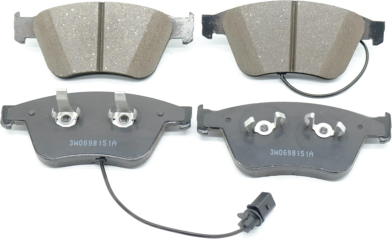 Front Brake Pads 3W0698151AA 3W0698151P 3W0698151R Compatible With Volkswagen