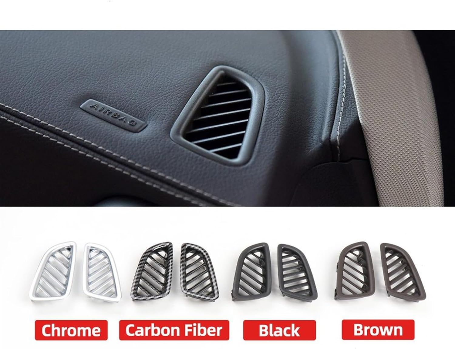 Dashboard Left ac vent cover Black Left 25368038029H15 Right 25368038029H15 Compatible With Mercedes Benz, GLC Class W253 W205 2016-2022