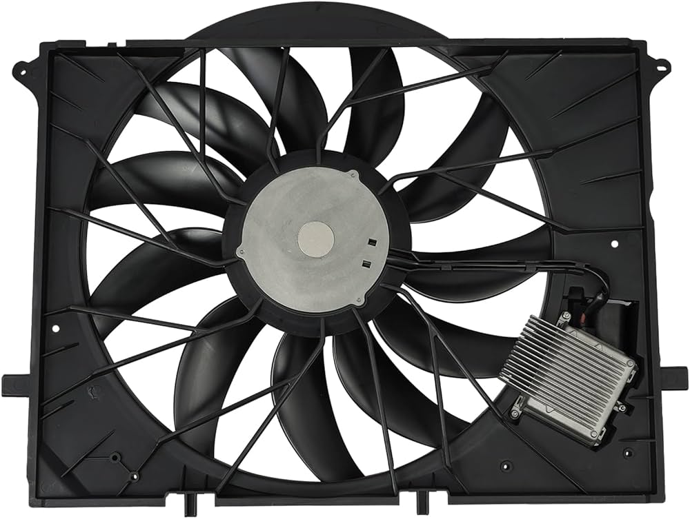 Electric Radiator Cooling Fan Assembly 2205000193 Compatible With Mercedes Benz W220 W650