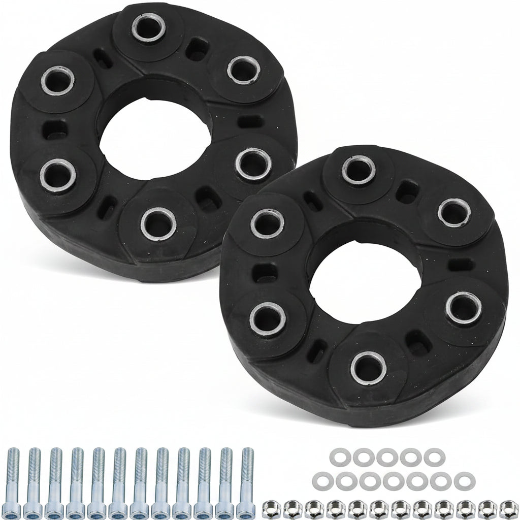 Rear Driveshaft (Prop shaft) Disc Joint Kit 0004110200 1404100415 2034100215 2034110015 2104100615 2304100115 A0004110200 A1404100415 A2034100215 A2034110015 A2104100615 A2304100115 Compatible With Mercedes Benz W221 W212 W204