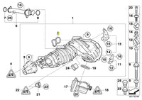 Engine Intake Manifold Packing (Cylinder Head Gasket) 529.960 11617801438 Compatible With BMW 3-SERIES (E90) 5-SERIES (E60) X1 (E84) X3 (E83)