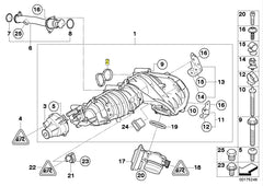 Engine Intake Manifold Packing (Cylinder Head Gasket) 529.960 11617801438 Compatible With BMW 3-SERIES (E90) 5-SERIES (E60) X1 (E84) X3 (E83)