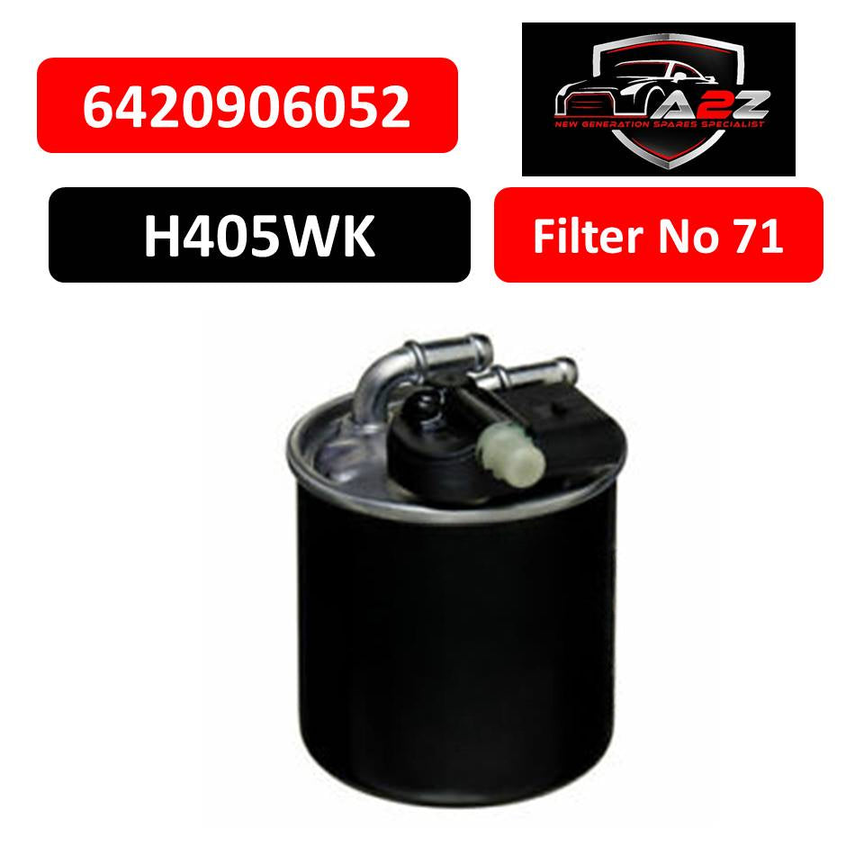 Fuel filter  6420906052 & H405WK & KL911 6420903152 6420905352 A6420903152 A6420905352 A6420906052 Compatible With MERCEDES-BENZ A-CLASS (W176) & B-CLASS Sports Tourer (W246, W242) & C-CLASS (W204) Tag : 71